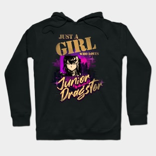 Just A Girl Who Loves Junior Dragster Racing Hoodie